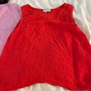 Michael stars gauze tank